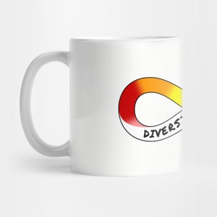 Diversity Matters - Rainbow Infinity Symbol for Neurodiversity Neurodivergent Actually Autistic Pride Asperger's Autism ASD Acceptance & Appreciation Mug